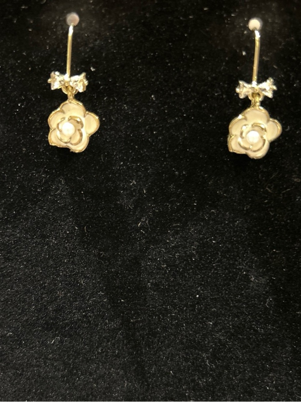 Gold color Flower Drop Earrings - Women Jewelry